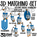 Goose 3D Matching Sets STL/3MF