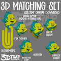 Yellow Fish 3D Matching Sets STL/3MF
