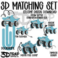 Shark Monster Truck 3D Matching Sets STL/3MF