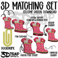 Rain Boot 3D Matching Sets STL/3MF