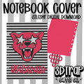 Wildcats A5 Ring Notebook STL File | 3D Printable Notebook with Removable Rings