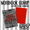 Crime Junkie A5 Ring Notebook STL File | 3D Printable Notebook with Removable Rings