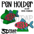 Neon Fish Pen Holder  STL/3MF