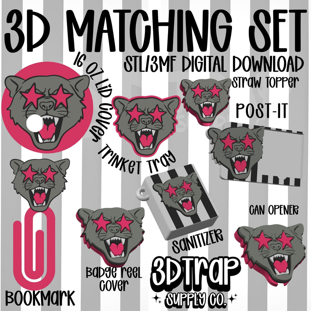 Wildcats Set 3D Matching Sets STL/3MF