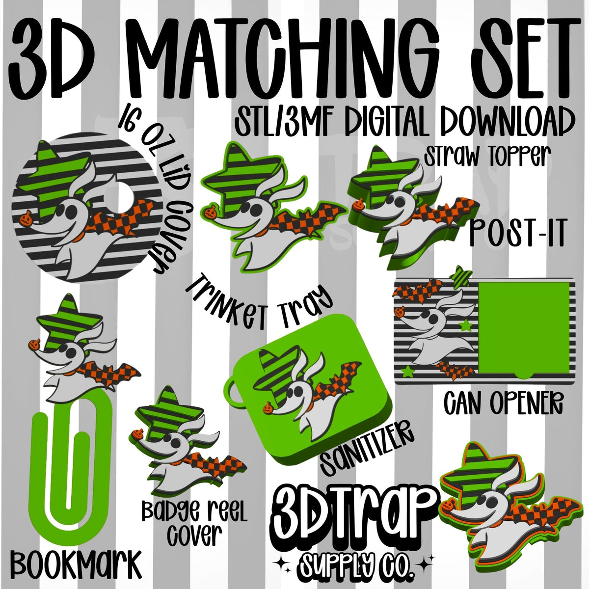Ghost Dog Set 3D Matching Sets STL/3MF
