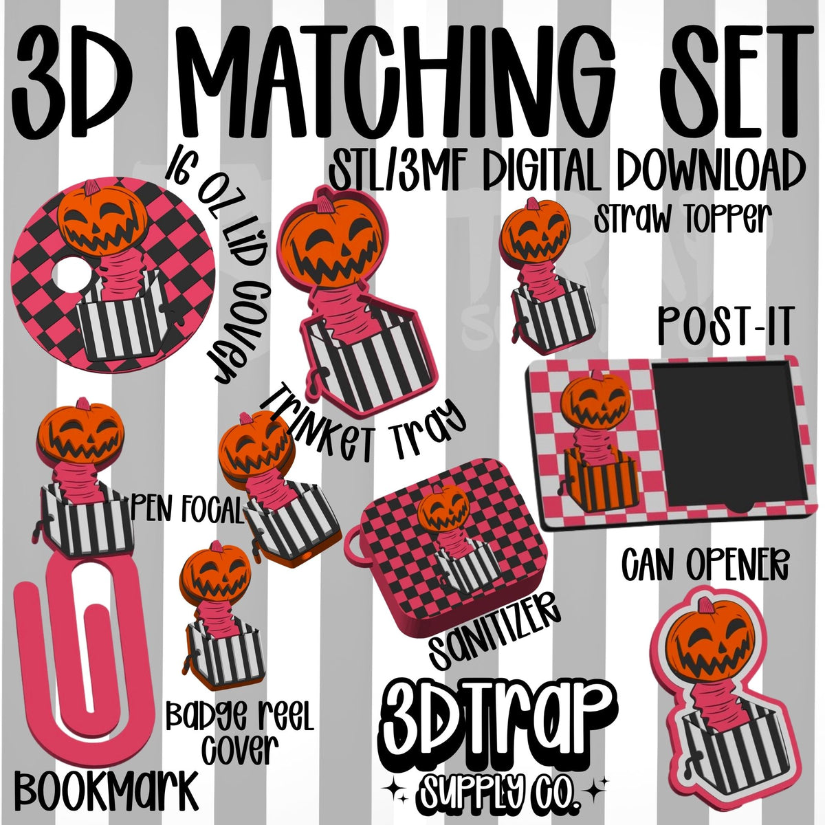 Jack in box Set 3D Matching Sets STL/3MF