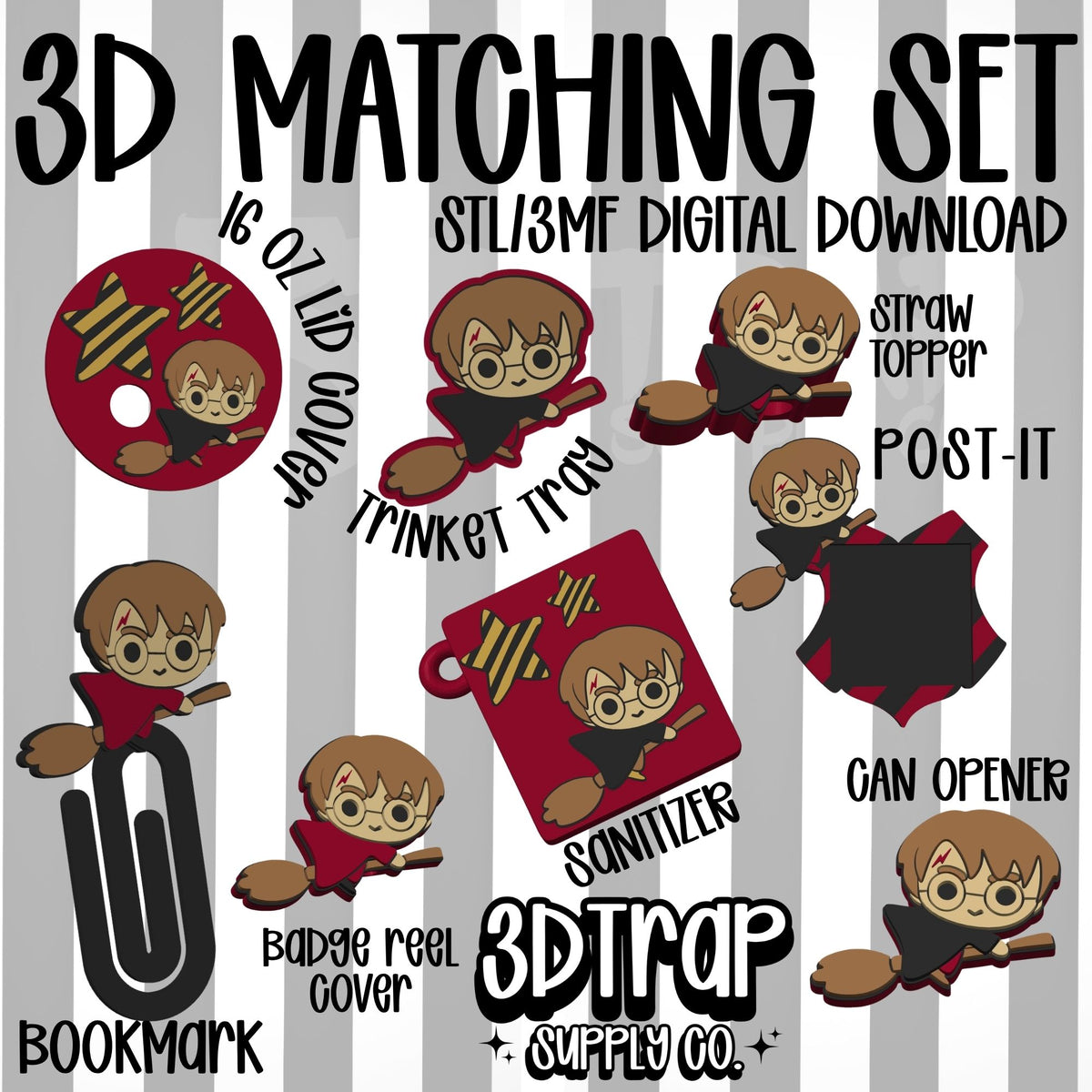 Flying boy Set 3D Matching Sets STL/3MF