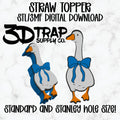 Goose Bow Straw topper STL/3MF