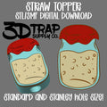 Sourdough Jar  Straw topper STL/3MF