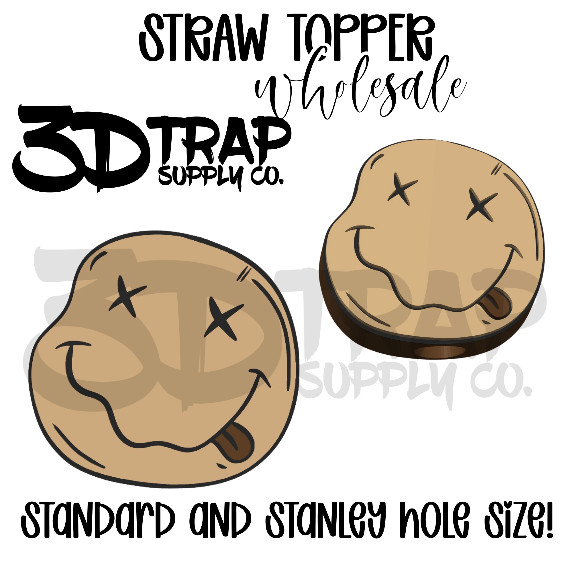 Smiley Face Straw topper Wholesale