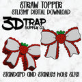 Strawberry Bow Straw topper STL/3MF