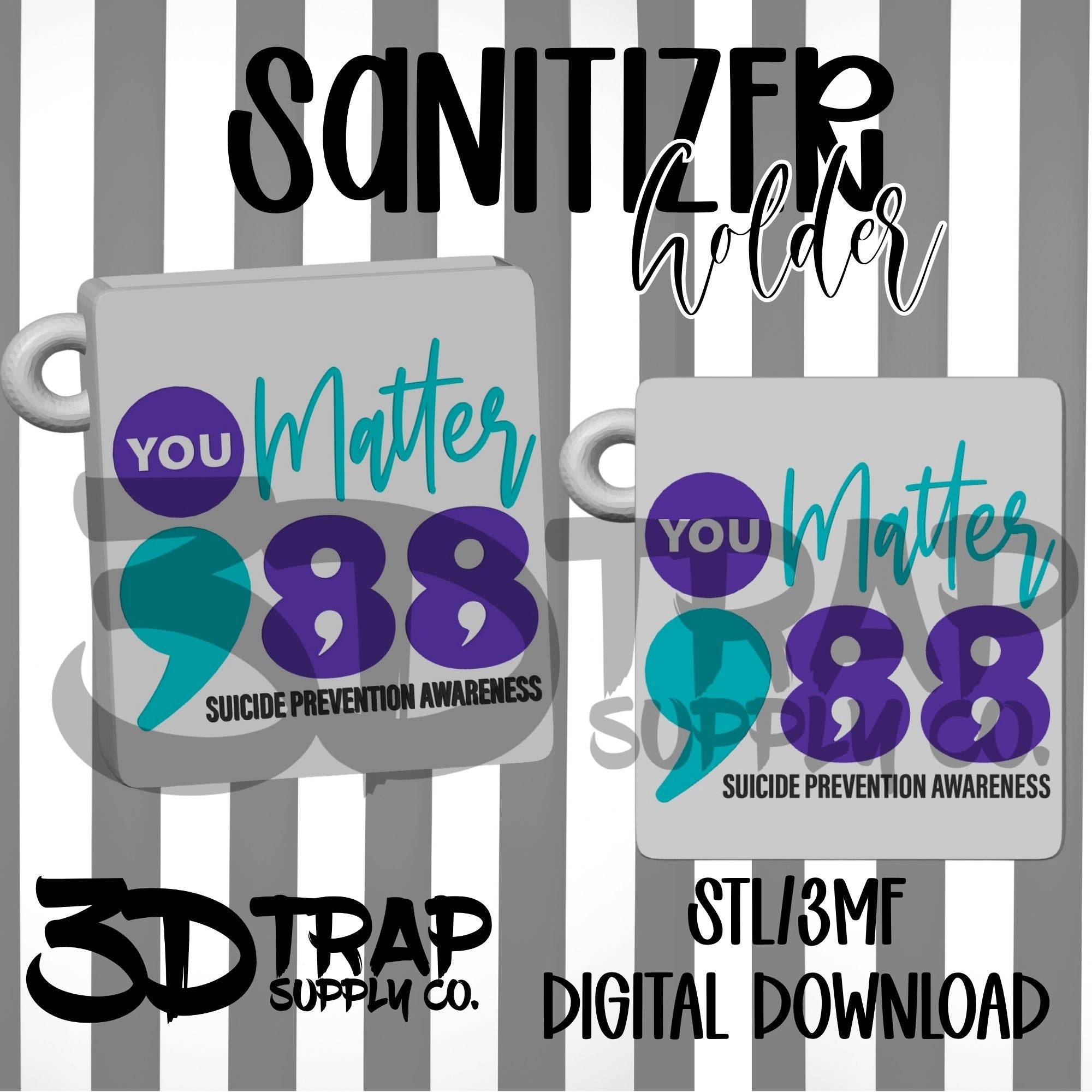 You matter 988 Scent Theory Hand Sanitizer Holder STL & 3MF Digital File