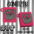 Bulldog Hand Sanitizer Holder STL & 3MF Digital File