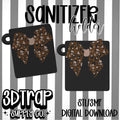 Cheetah Skull Bow  Scent Theory Hand Sanitizer Holder STL & 3MF Digital File