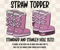 Cozy Boots  Straw Topper