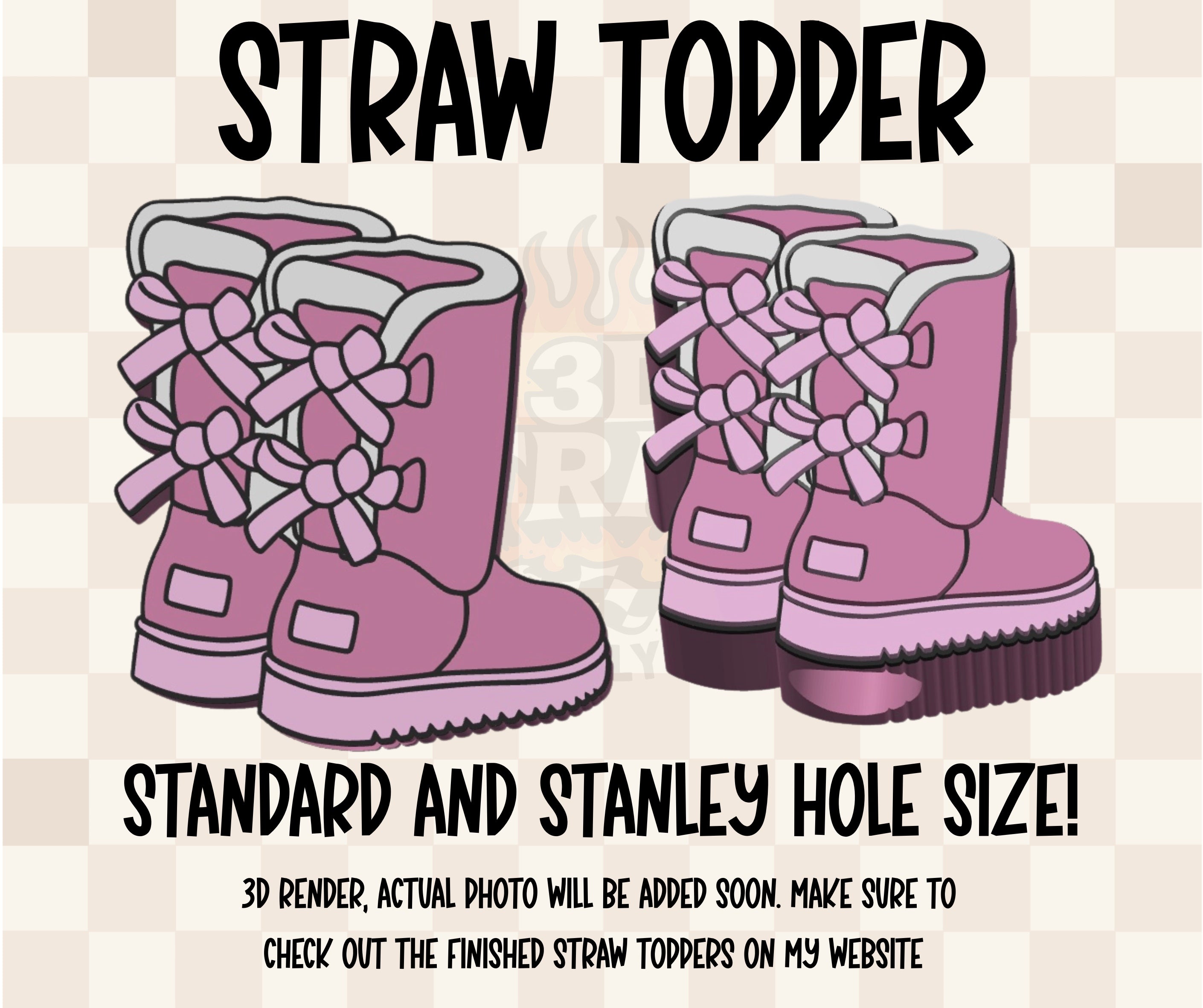 Cozy Boots  Straw Topper