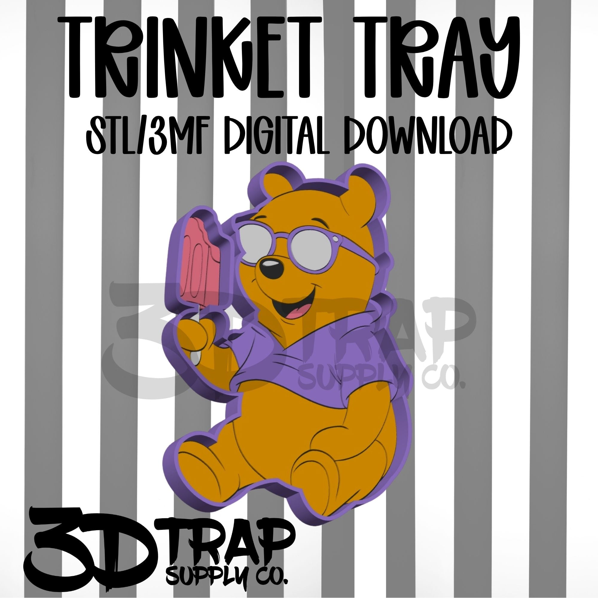 Bear Trinket Tray STL/3MF