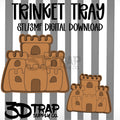 Sand Castle Trinket Tray STL/3MF
