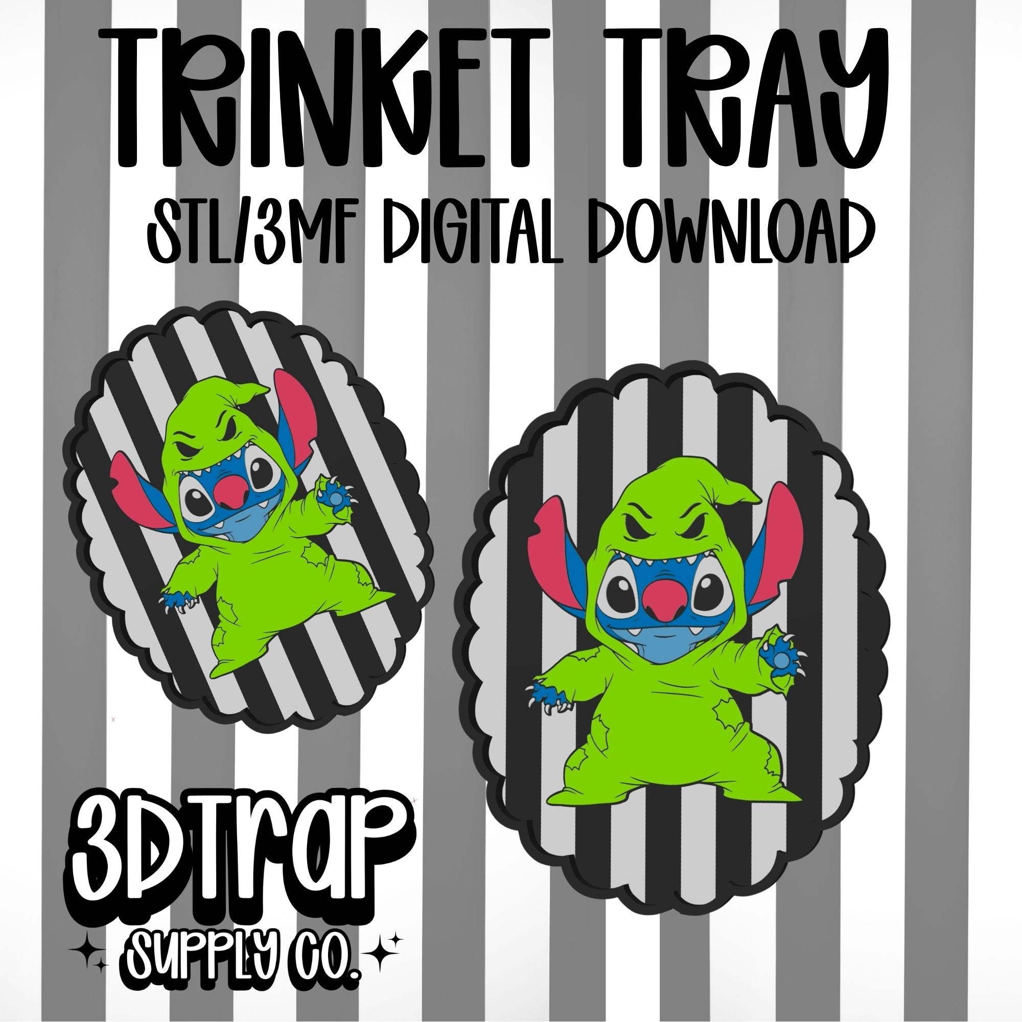 Blue/Green Guy Trinket Tray STL/3MF