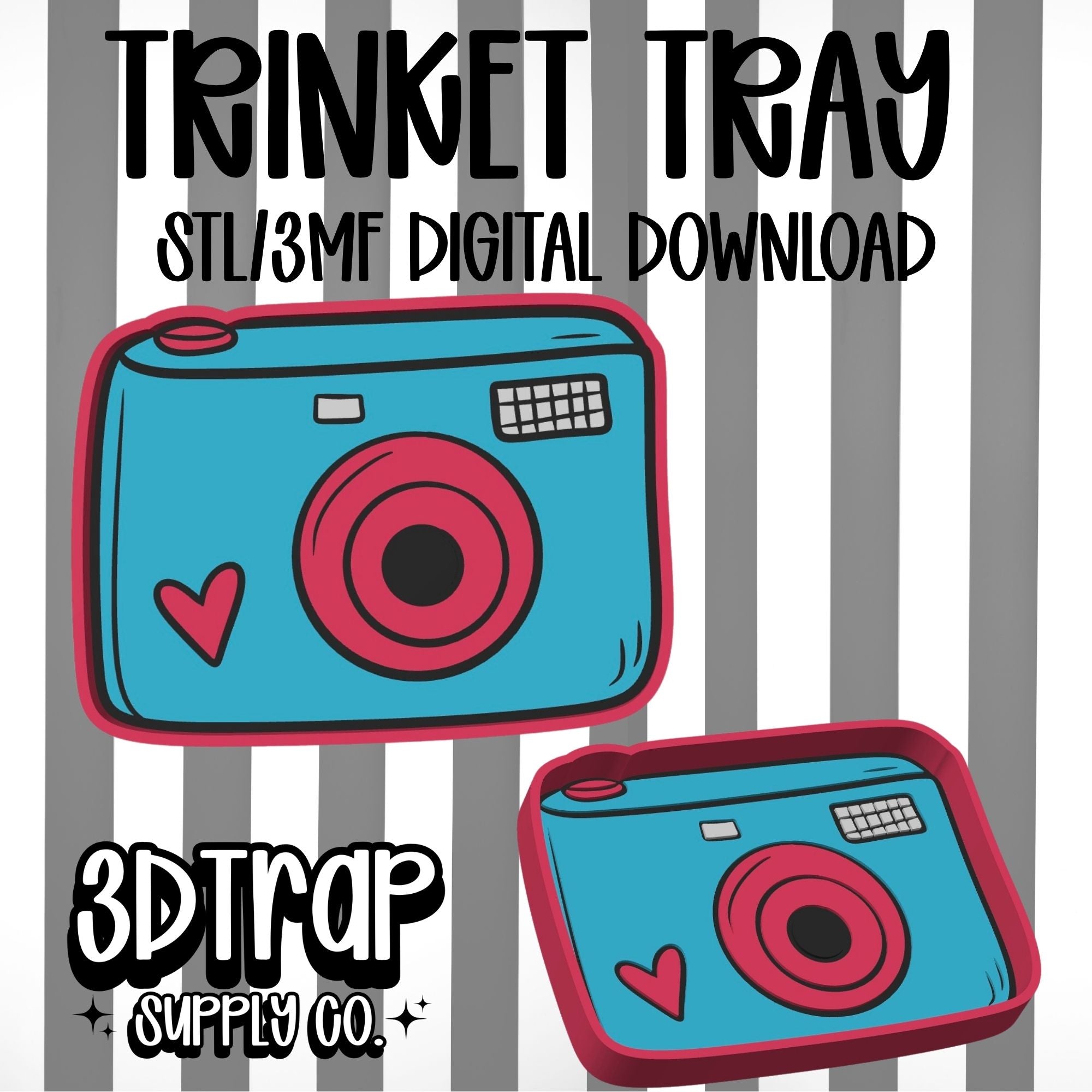 Camera Trinket Tray STL/3MF