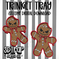 Spooky Gingerbread Man Trinket Tray STL/3MF