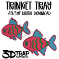 Neon Fish Trinket Tray STL/3MF