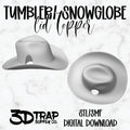 Cowboy hat Lid Topper STL/3MF