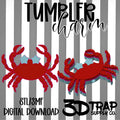Crab Tumbler Charm STL/3MF