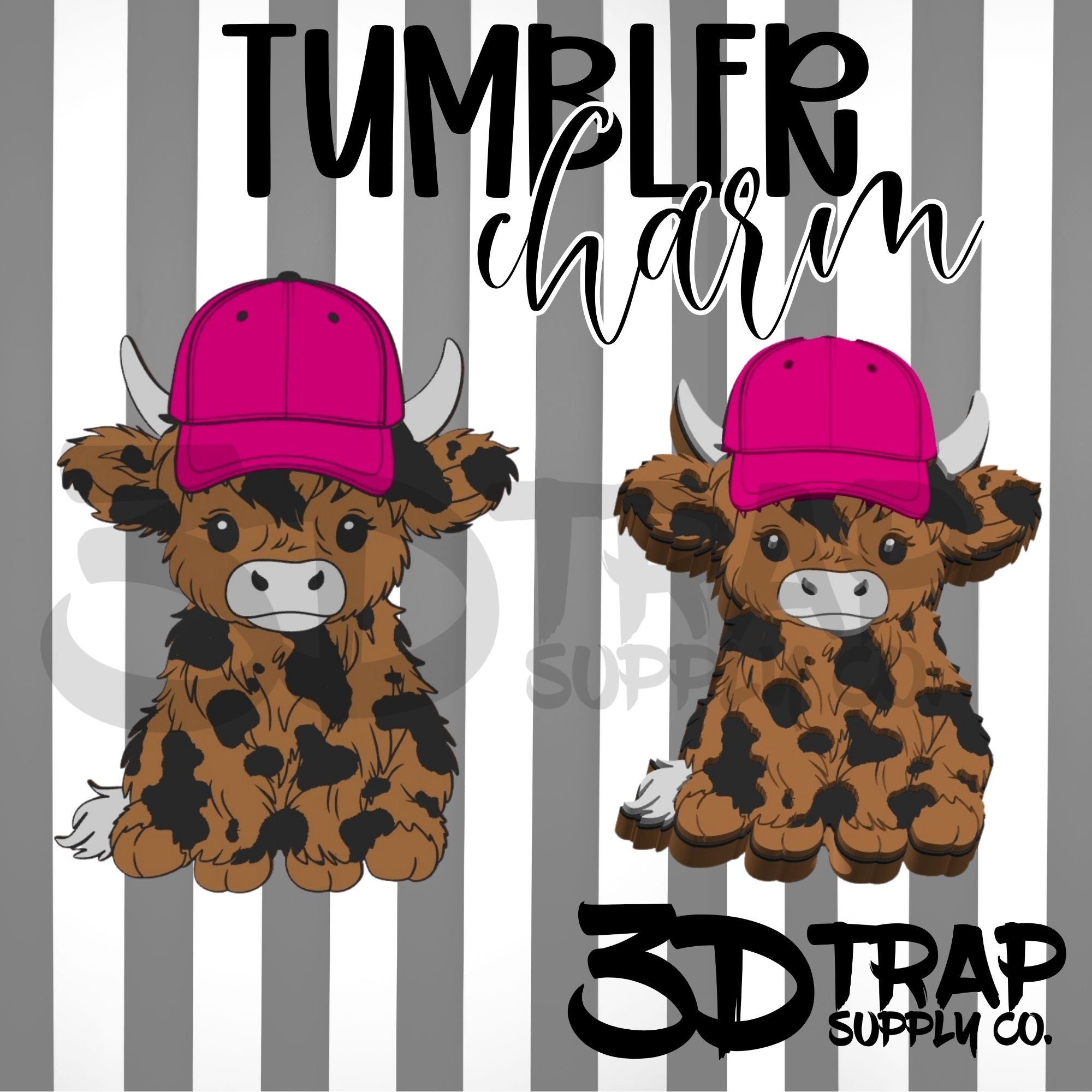 Cow Hat Tumbler Charm Wholesale