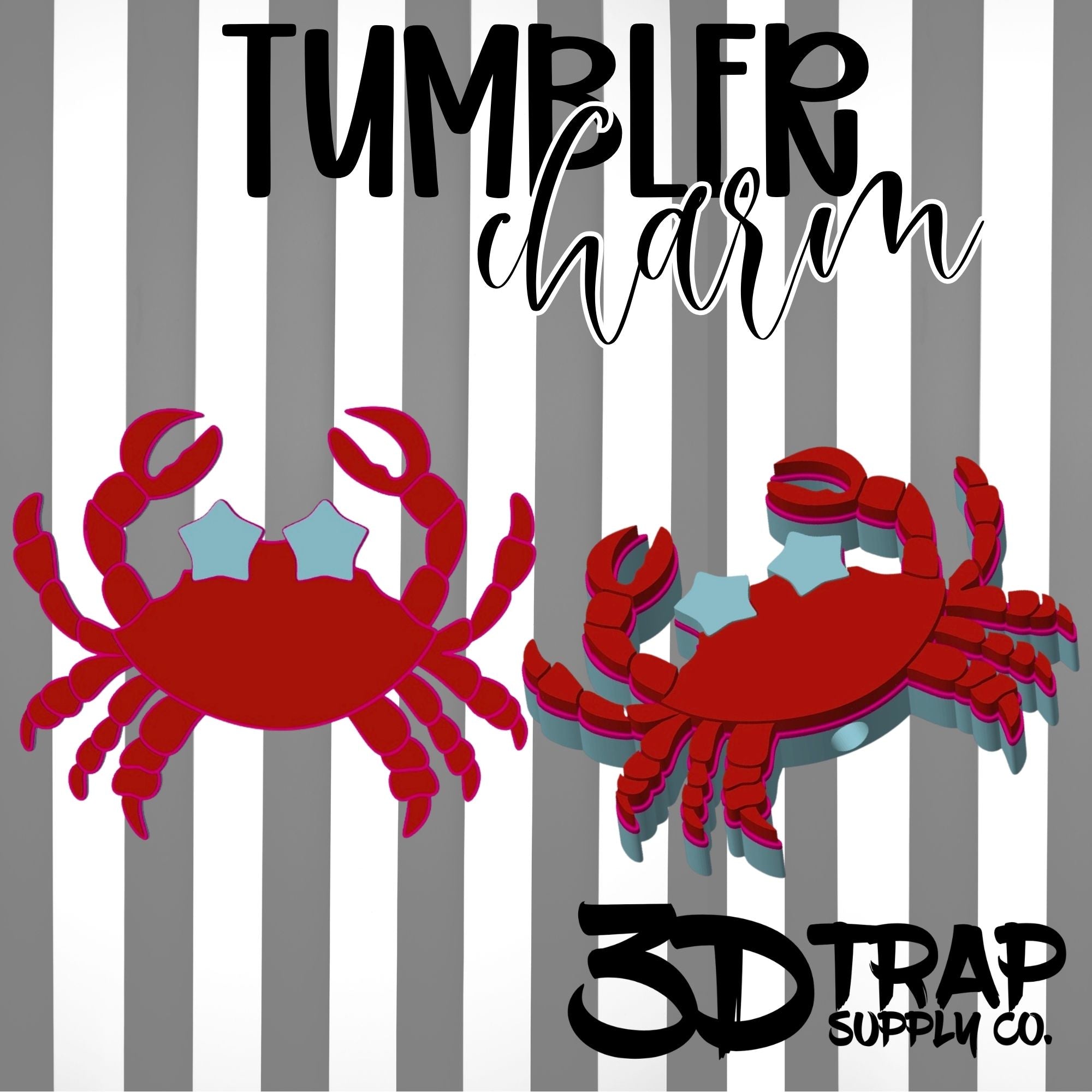 Crab Tumbler Charm Wholesale