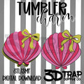 Clam Bow Tumbler Charm STL/3MF