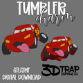 Red Race car Tumbler Charm STL/3MF