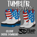 American Boots Tumbler Charm STL/3MF