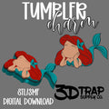 Mermaid Tumbler Charm STL/3MF
