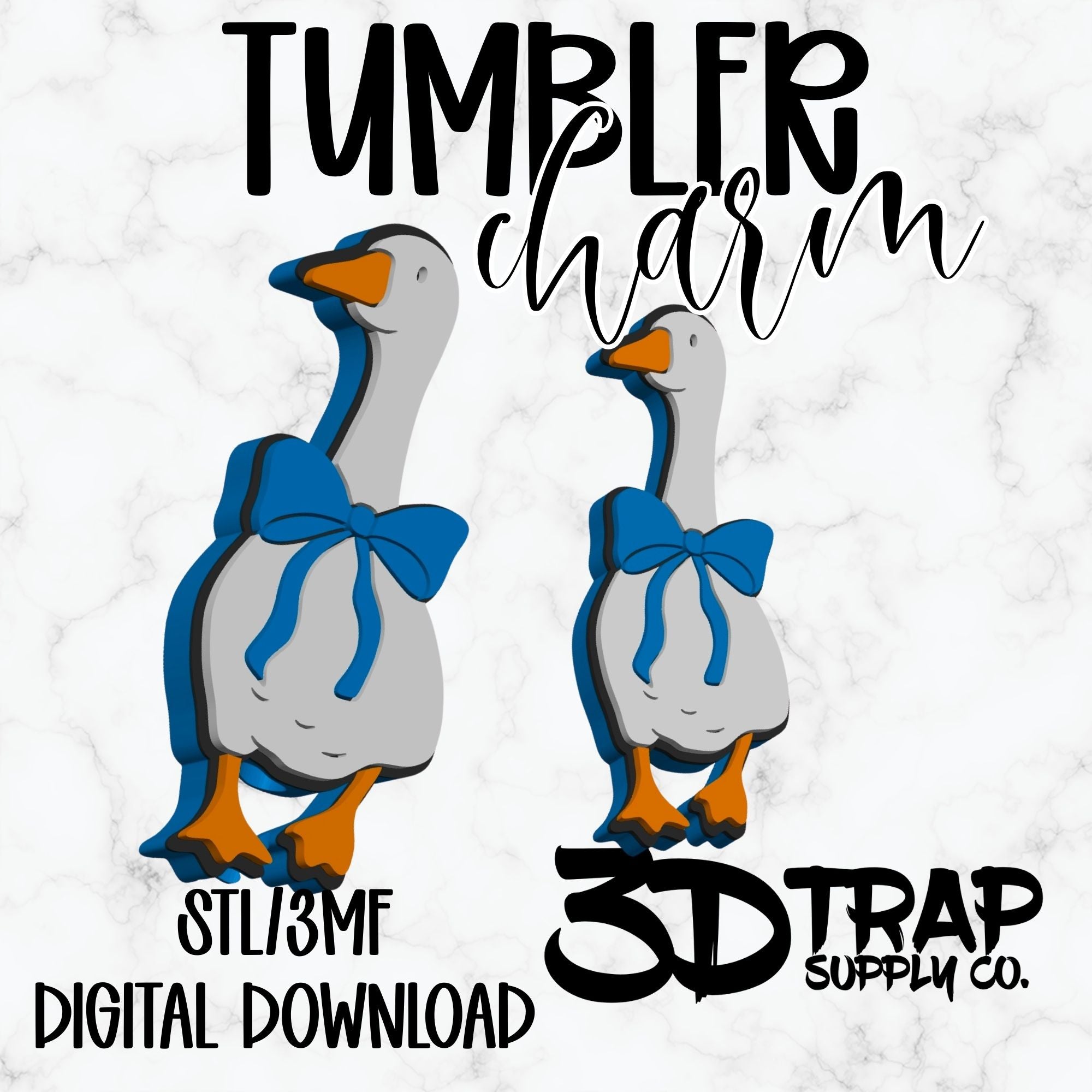 Goose Tumbler Charm STL/3MF