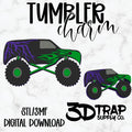 Monster Truck  Tumbler Charm STL/3MF