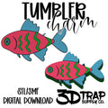 Neon Fish Tumbler Charm STL/3MF