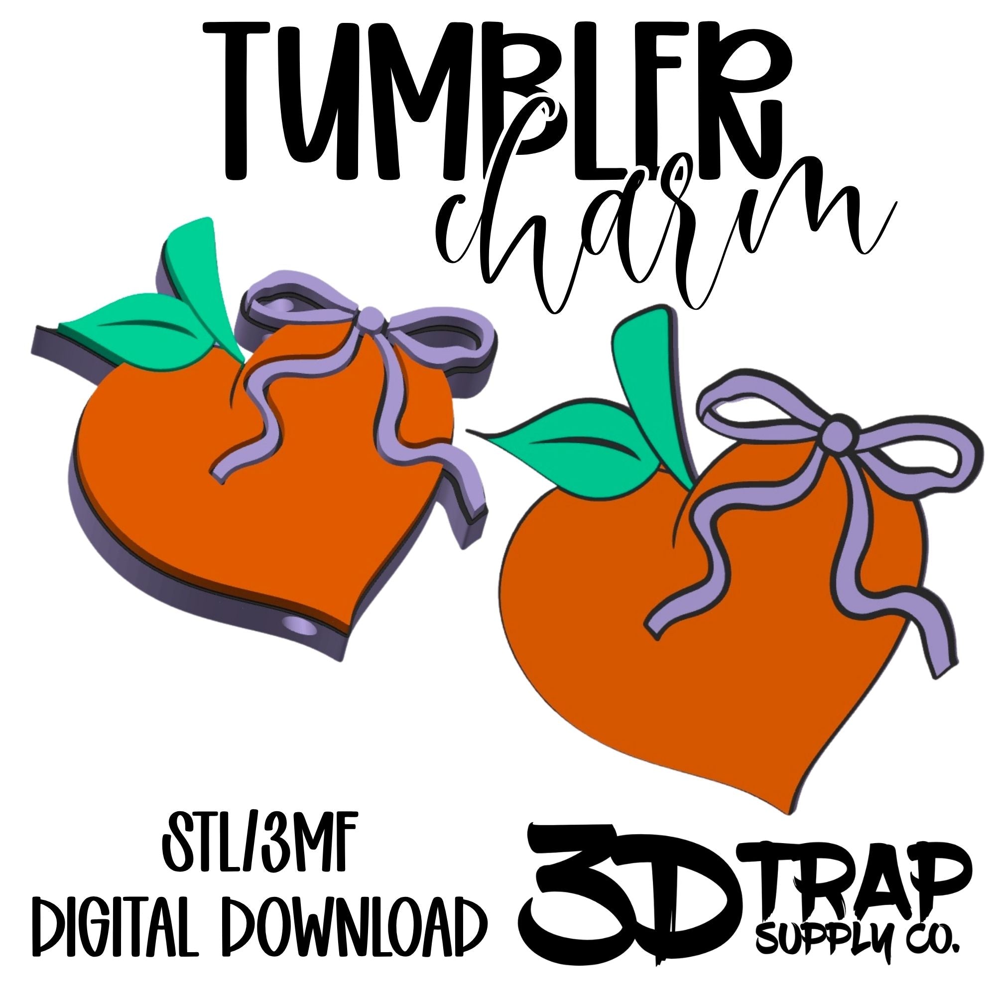 Peach Tumbler Charm STL/3MF