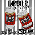 Beer Can Tumbler Charm STL/3MF