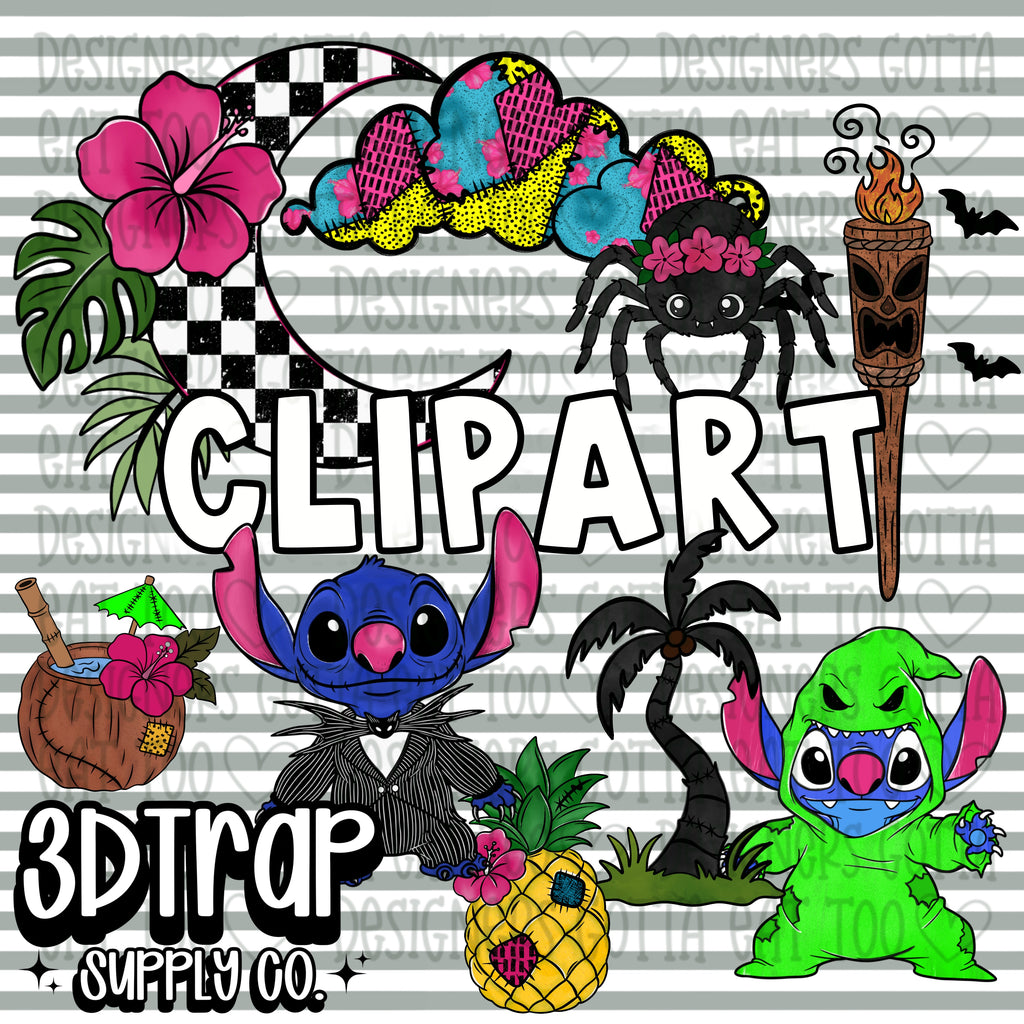 Spooky Island Clipart
