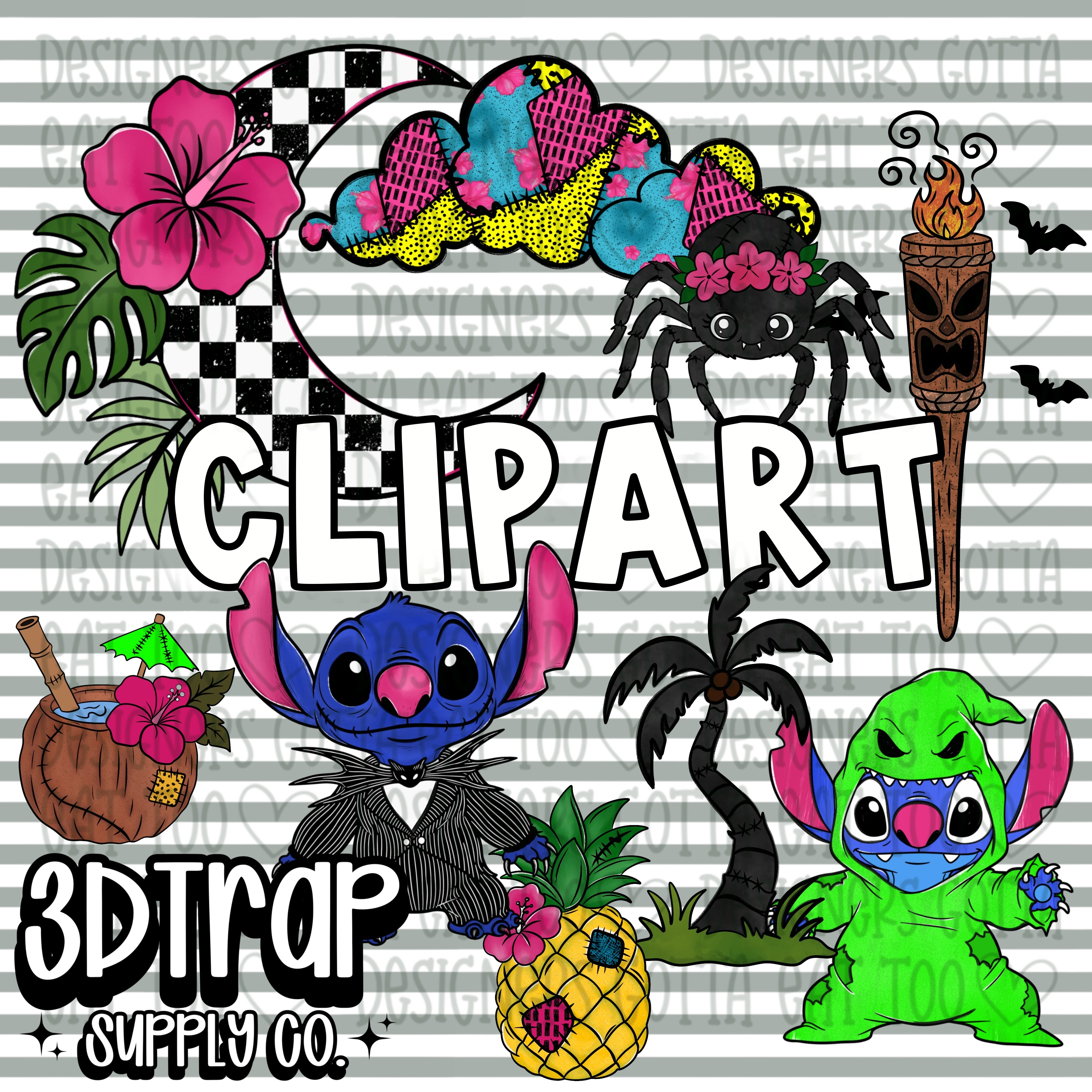 Spooky Island Clipart