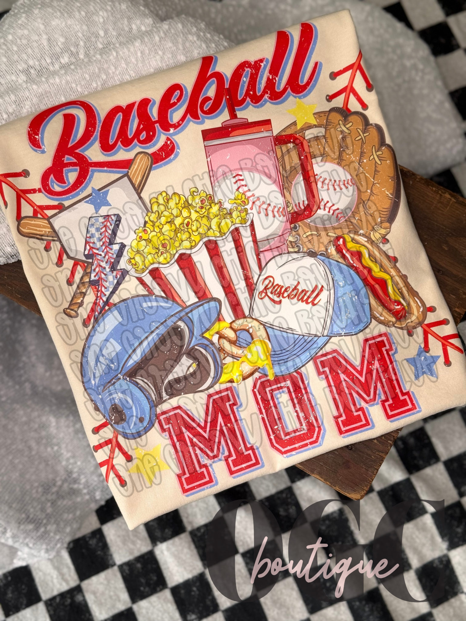 Baseball Mom Comfort colors tee