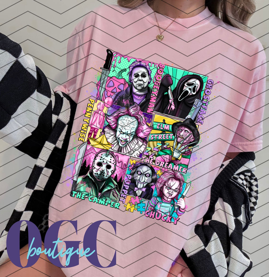 Killer Crew Graphic Tee – Vintage Horror Squad Shirt