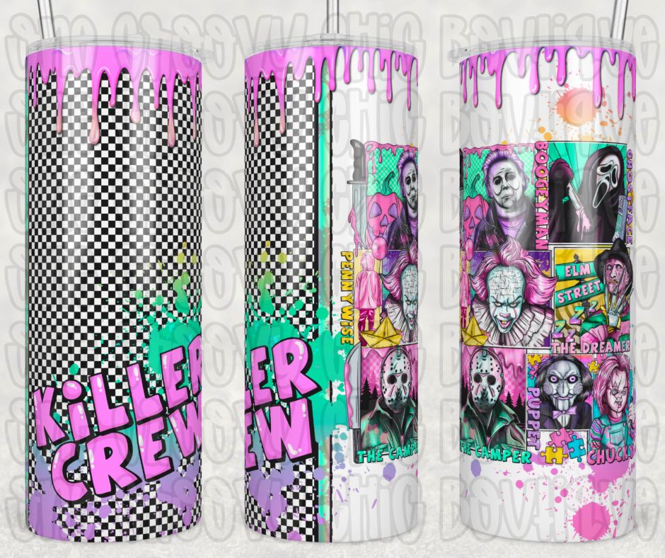 Killer Crew 20 oz Tumbler | Insulated Stainless Steel Cup | Reusable Drinkware