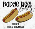Hot Dog  Badge Reel Cover Glue On | 3D Printed Badge Topper | Work ID Accessory