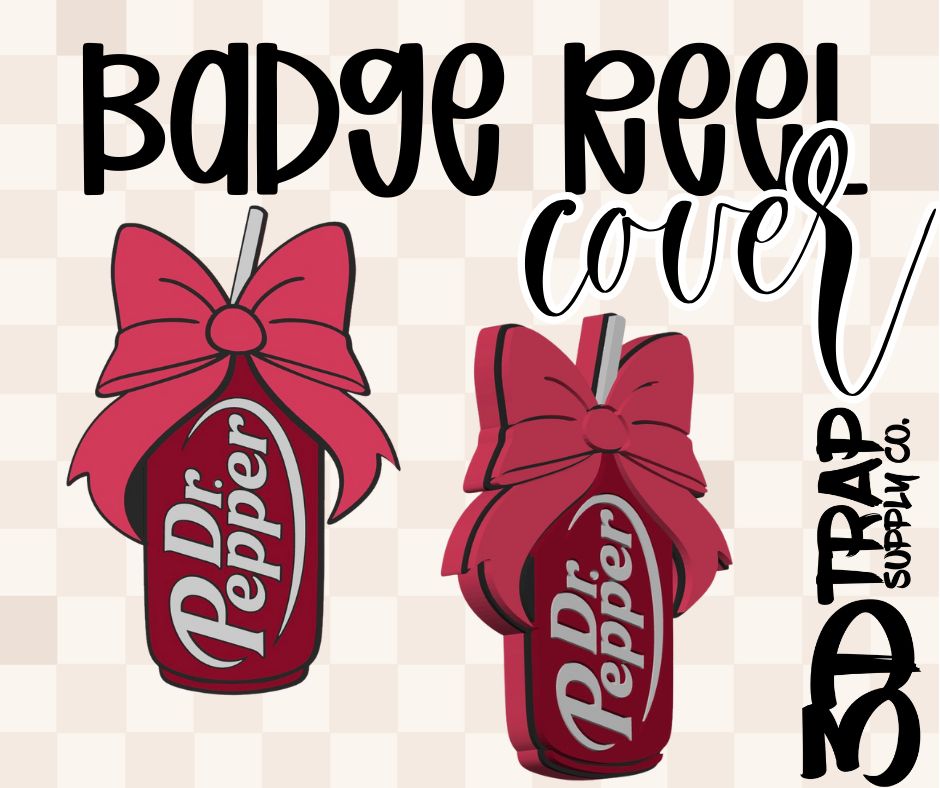 Dp Bow Badge Reel Cover Glue On | 3D Printed Badge Topper | Work ID Accessory