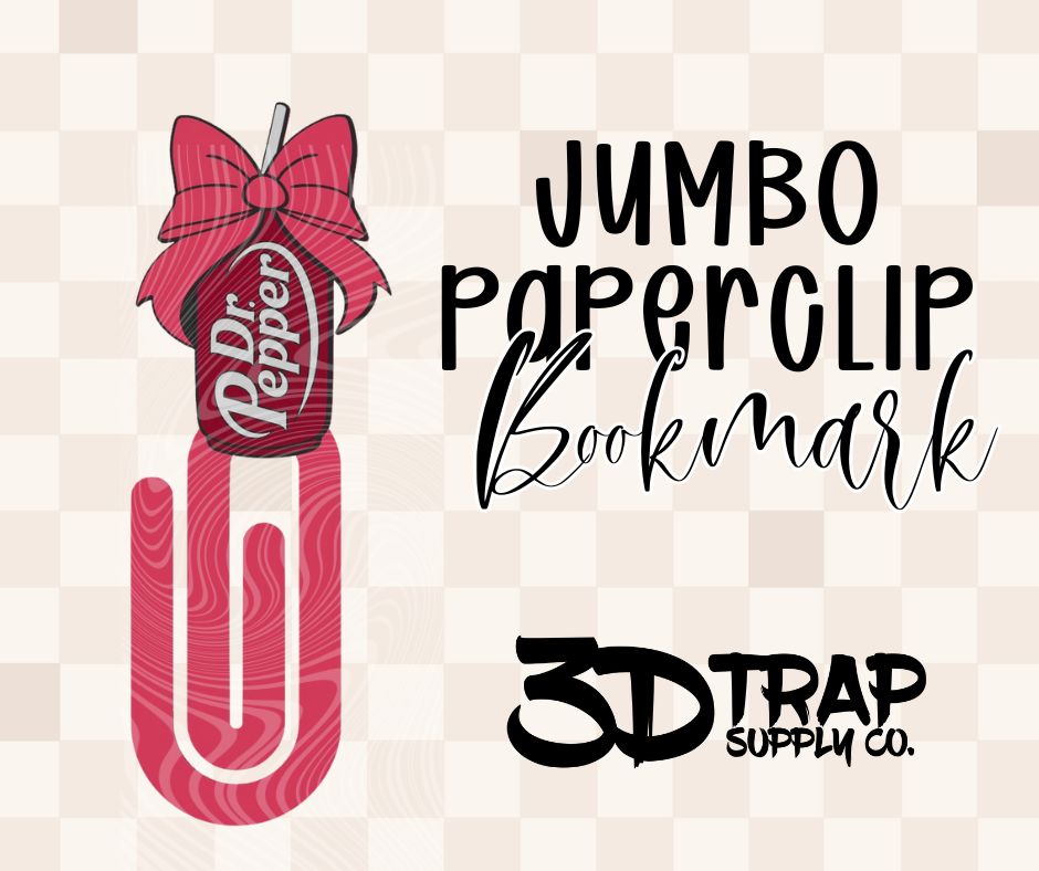 DOCTOR  Drink  Jumbo Paperclip Bookmark – 3D Printed