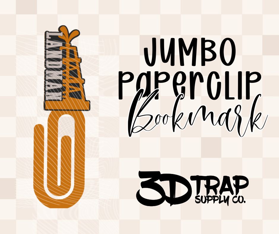 Land Rig Jumbo Paperclip Bookmark – 3D Printed