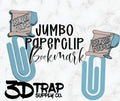 Dearest Reader Jumbo Paperclip Bookmark – 3D Printed