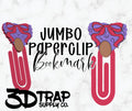 Queen Wig  Bow Jumbo Paperclip Bookmark – 3D Printed